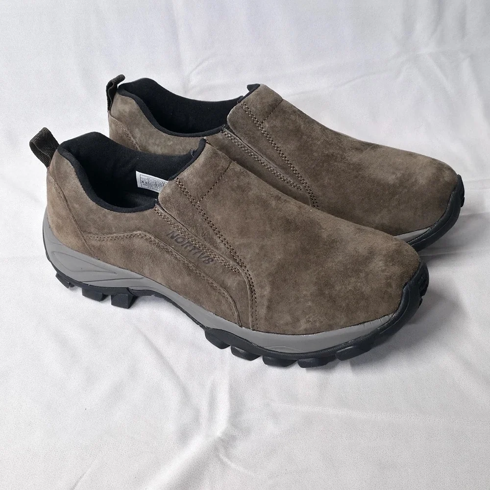 Nortiv 8 JS19007M Men's Jungle Moc Slip-On Hiking Loafers‎ Size 8.5 New